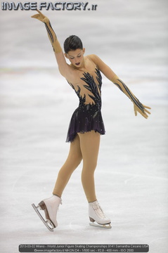 2013-03-02 Milano - World Junior Figure Skating Championships 9141 Samantha Cesario USA